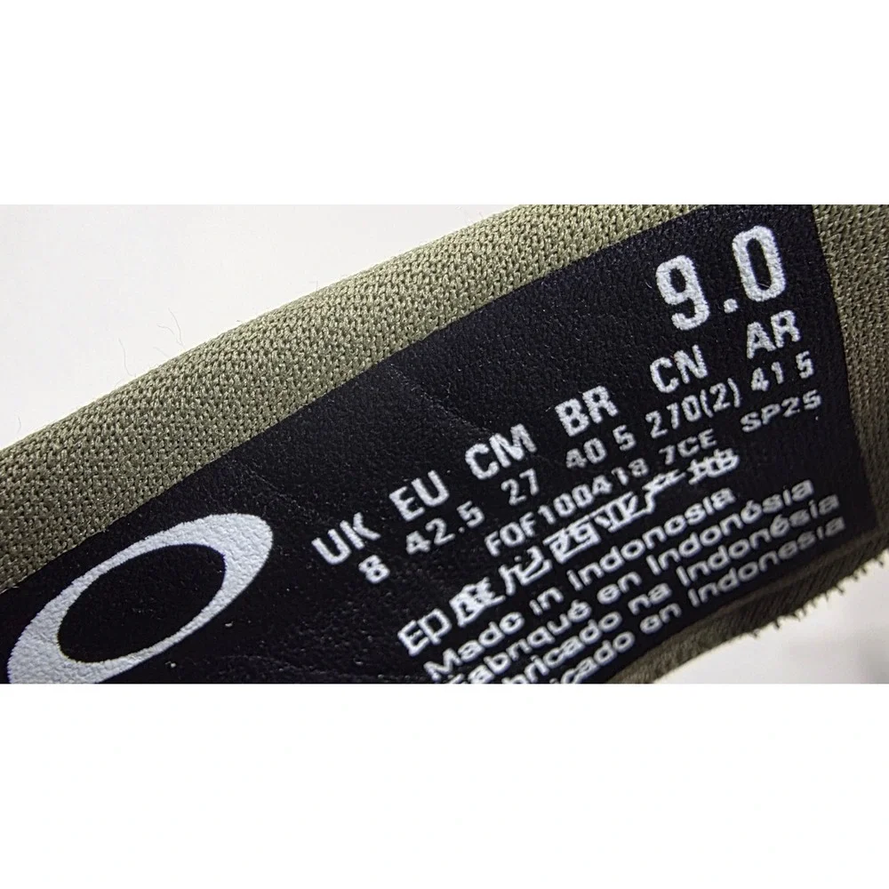 Oakley Operative 2.0 Sandals Mens 9 Flip Flops Olive Green Gray FOF100418 EX